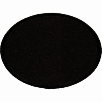 Oval-Patch-3"x4"-Black-with-Black